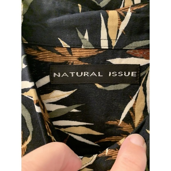 Vintage Hawaiian Shirt Natural Issue Mens M Aloha From Hawaii Camp Shirt (#B341) - Picture 5 of 6